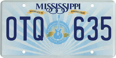 MS license plate OTQ635