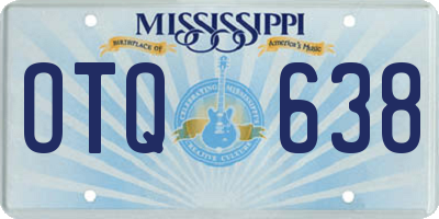 MS license plate OTQ638