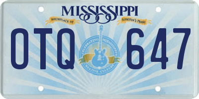 MS license plate OTQ647