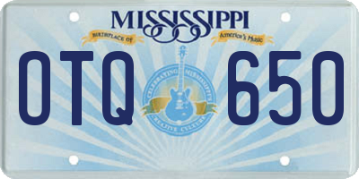 MS license plate OTQ650