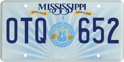 MS license plate OTQ652