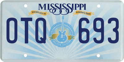 MS license plate OTQ693
