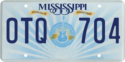 MS license plate OTQ704
