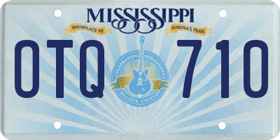 MS license plate OTQ710