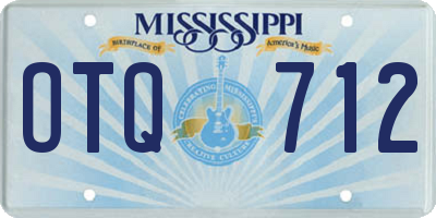 MS license plate OTQ712