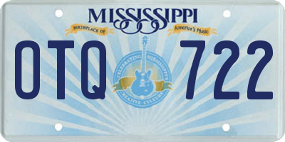 MS license plate OTQ722
