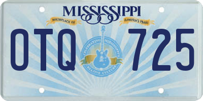 MS license plate OTQ725