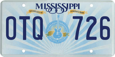 MS license plate OTQ726