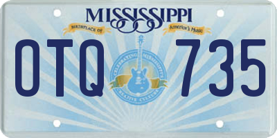 MS license plate OTQ735