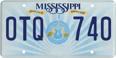 MS license plate OTQ740