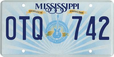 MS license plate OTQ742