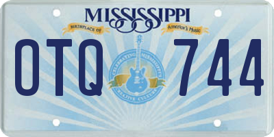MS license plate OTQ744