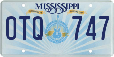 MS license plate OTQ747