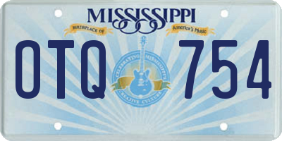 MS license plate OTQ754