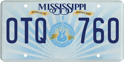 MS license plate OTQ760