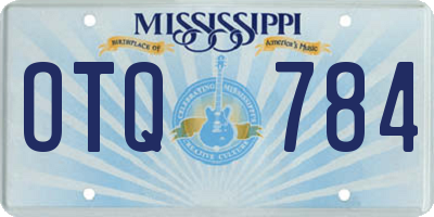 MS license plate OTQ784