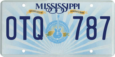 MS license plate OTQ787