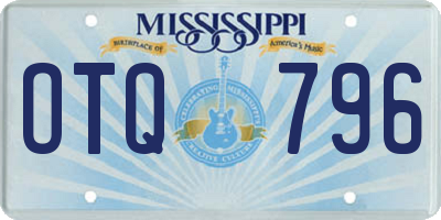 MS license plate OTQ796