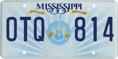 MS license plate OTQ814