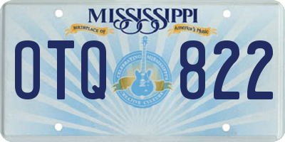MS license plate OTQ822