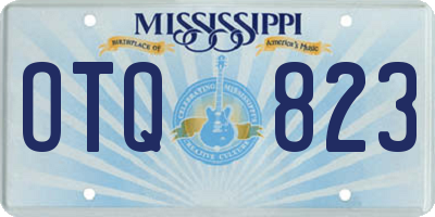 MS license plate OTQ823