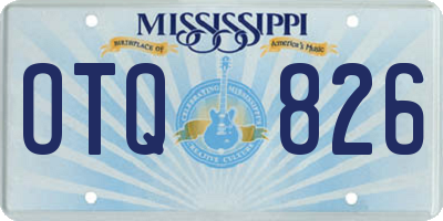 MS license plate OTQ826