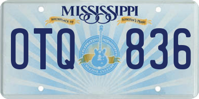 MS license plate OTQ836