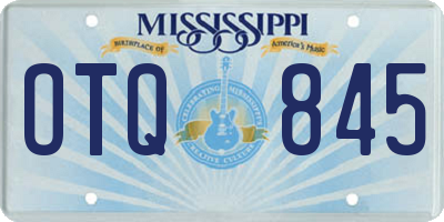 MS license plate OTQ845