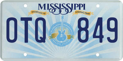 MS license plate OTQ849