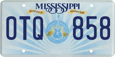 MS license plate OTQ858