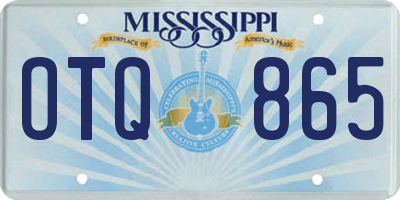 MS license plate OTQ865