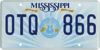 MS license plate OTQ866