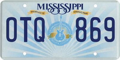MS license plate OTQ869