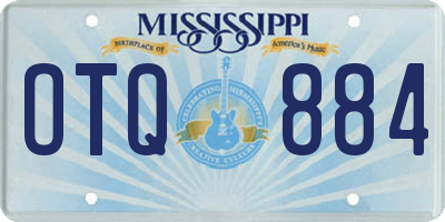 MS license plate OTQ884