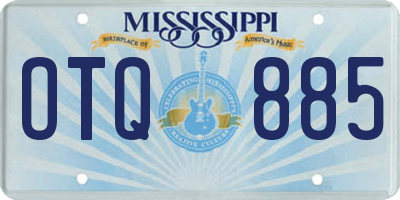 MS license plate OTQ885