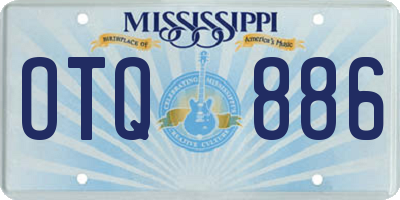 MS license plate OTQ886