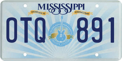 MS license plate OTQ891
