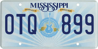 MS license plate OTQ899