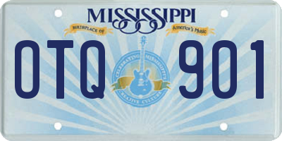 MS license plate OTQ901