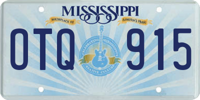 MS license plate OTQ915