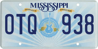 MS license plate OTQ938