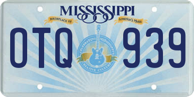 MS license plate OTQ939