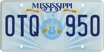 MS license plate OTQ950