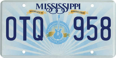 MS license plate OTQ958