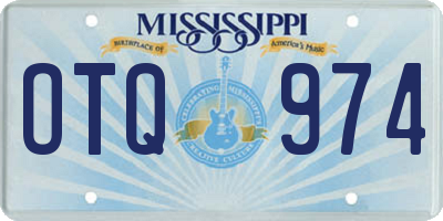 MS license plate OTQ974