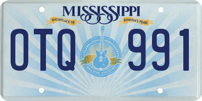 MS license plate OTQ991