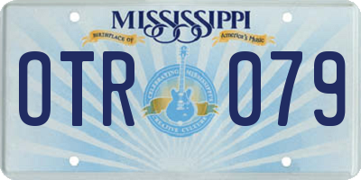 MS license plate OTR079