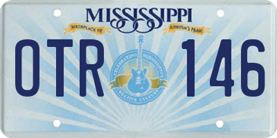 MS license plate OTR146