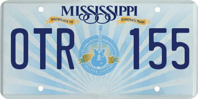 MS license plate OTR155