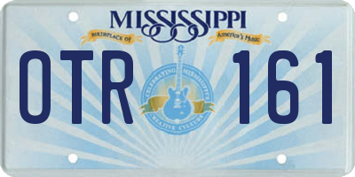 MS license plate OTR161